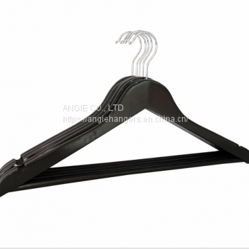 Angie cheap B grade wooden clothes hanger with bar