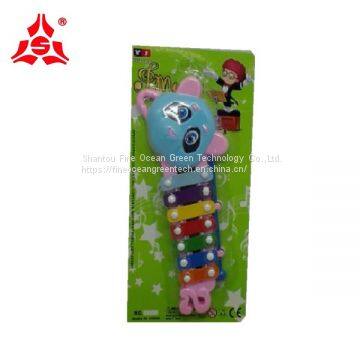 Shantou children bear face toy metallophone toy