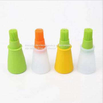 Kitchen Tools Silicone Rubber Oil Dispenser Bottle Brush Basting Flapjack BBQ Barbecue Cooking Baking Pancake Bar Grill Brush photo-5