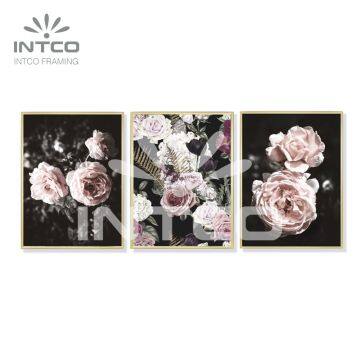 Pink Rose Flowers Canvas Wall Art for Living Room - Living Room Canvas Art Printing for Wall Decor photo-3