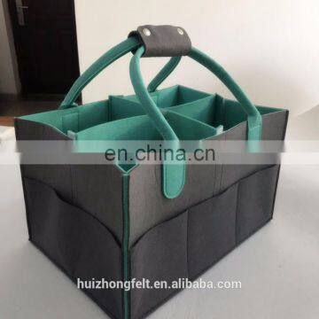 New Design Felt Diaper Caddy Baby Bag With Changing Pad and Plate Bottom photo-4