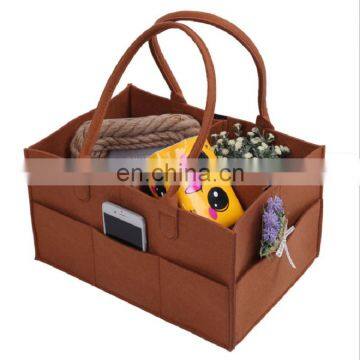 2019 Foldable Baby Diaper Caddy Organizer With Felt Material photo-2