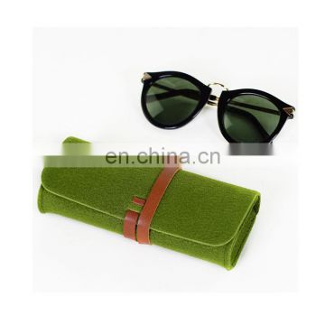 Hand made light weight spectacles/glasses felt bag with custom logo