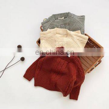 2020 Autumn New Ins Baby Girl Pullover Sweater Twist Rhombus Sweater photo-6