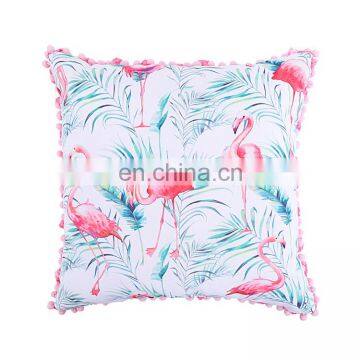 UV Resistance Waterproof Outdoor Pillow With Tassel for Beach and Garden Ins Flamingo Style Outdoor Cushion photo-4