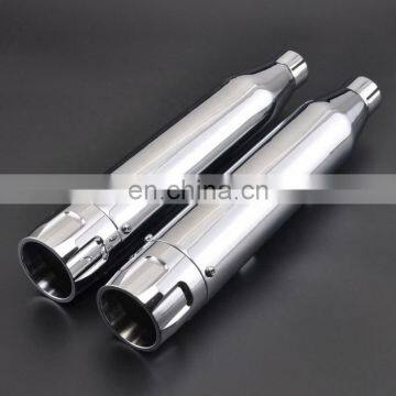 High Quality Chrome Steel Slip-On Mufflers Exhaust Pipes Fits For Harley Sportster XL 1200N 883 photo-2