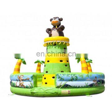 Jungle Themed Rock Climbing Wall Inflatable Climbing Climb Game For Adults