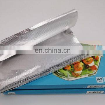 2020 Food Grade Household Disposable Food Package Paper Foil Roller Aluminium Foil Pop up Sheets