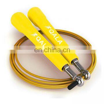 Harbour Customized Logo Middle Pvc Handle Yellow Speed Jump Rope photo-2