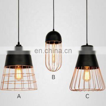 Traditional Vintage Metal Home Decor Lighting E27 Pendant Lamp