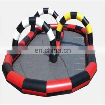 High Quality Human Sized Cheap Long Race Track Inflatable Zorb Hamster Ball Go Karts Race Track for Adults Racing