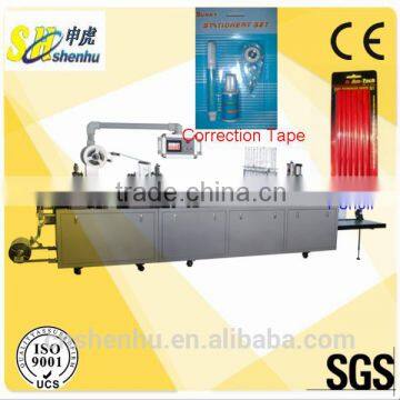 Automatic Correction Tape and Pen PVC-Paper Card Blister Packing Machine