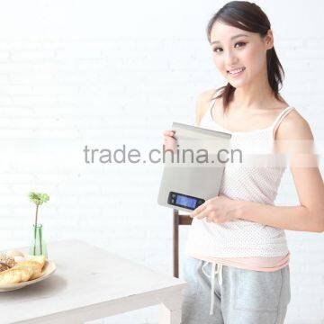 5kg/1g Digital Multi-function Kitchen and Food Scale, Elegant Brushed Stainless Steel Design with Special Hang-able Designg