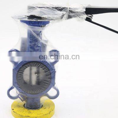 Bundor Wafer Type Low Pressure Grooved Casting Iron Butterfly Valve