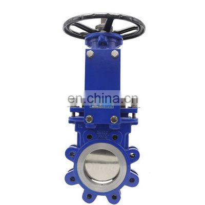 Bundor OEM ODM 50mm handle control  long stem lug knife gate valve price