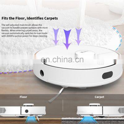 360 S7 Laser Navigation Slam Route Planning 2000Pa Large Suction Ultra-quiet Map Memory Sweeping Floor Mopping Robot photo-4