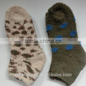 Winter Printed Cotton Velvet Room Socks photo-5
