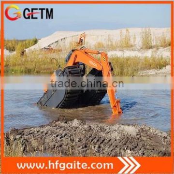 Brand new amphibious pontoons GET150P for 13-15 t excavator assembly HItachi amphibious excavator supplier