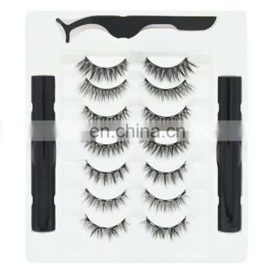 Wholesale Private Label Lashes 3d Magnetic Eyelashes with Eyeliner