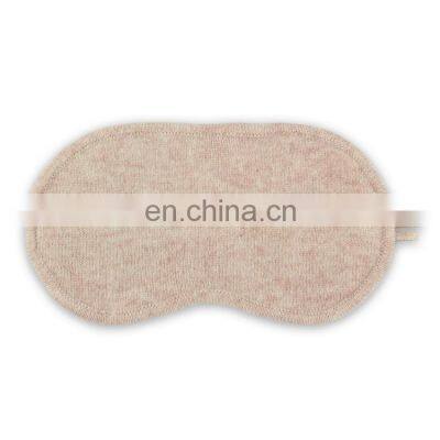 Custom Soft Camel Cashmere Eye Mask for Travel