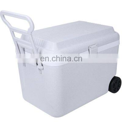 50L Outdoor Pattern Food Solar Color Feature   Waterproof  PP Refrigerators  Customized Logo Ice Chest Cooler Time