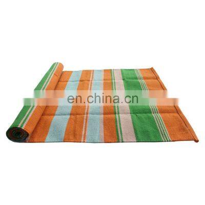 Colorful Cotton Yoga Practice Rug