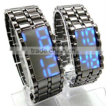 iron samurai japanese inspired led watch for wholesale