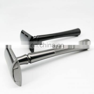 Professional Barber Razor Women Reusable Rose Gold Metal Shaving Safety Razor photo-5