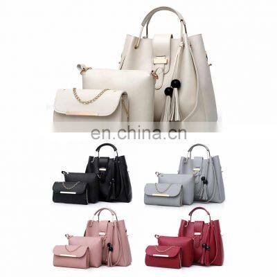 Professional woman hand bag brand handbags Women Handbag women Latest Fashion Design 3pcs Set Ladies Handbags for lady