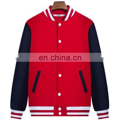 Baseball uniform custom spring and autumn coil thin cardigan baseball uniform sweater coat group class uniform factory wholesale