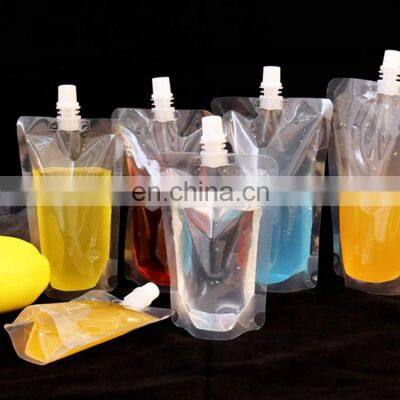 Free Sample Generic Transparent Spout Pouch Drinking Packaging Bag photo-4