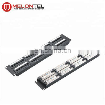 MT-4016 High Quality 19 Inch 2U 48 Port Cat5e Cat6 Patch Panel With Dual IDC