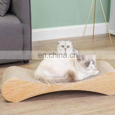 Hot Selling Eco-Friendly Corrugated Paper Cat Scratcher Cardboard Animal Scratching Post photo-4