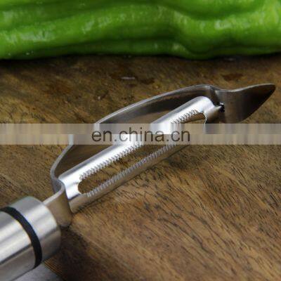 Kitchen Tools Stainless Steel Fruits Vegetables Peeler With Hanging Loop photo-4
