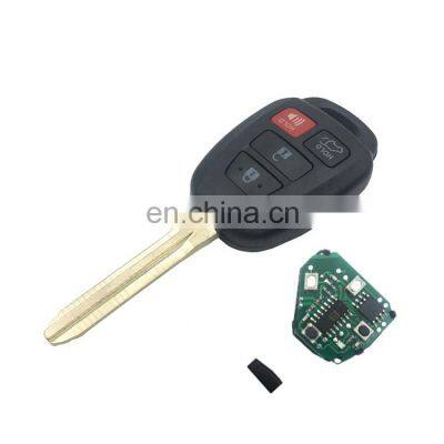 4 Button 315 Mzh Remote Car Smart Key Case Cover With H Chip Fcc HYQ12BDM For Toyota