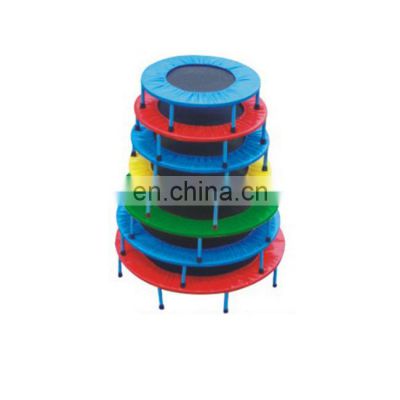 Cheap price round portable mini jumping bed indoor trampoline park for kids