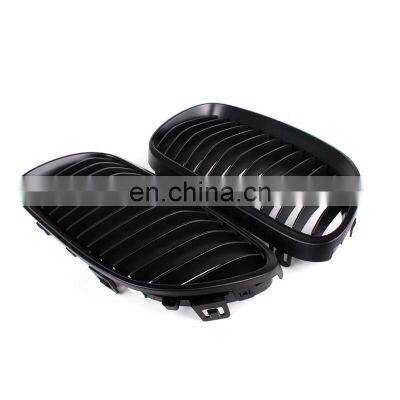 Car Accessories for BMW 3 Series E92 E93 M3 Style Dual Line Front Grille Matt Black Bumper Grill 2010 2011 2012 2013 photo-2