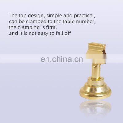 Baking Dessert Shop Gold the Price Tag Business Card Display Holder Small Metal Label Clip Label Business Card Holder photo-4