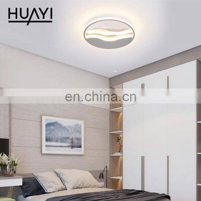 HUAYI Factory Price Nordic Round 40 66 96 Watt Hotel Living Room Modern LED Ceiling Lamp