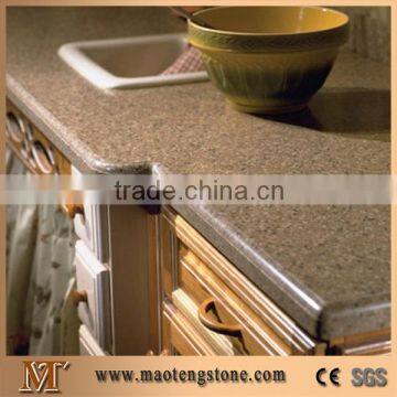 Big Size Kitchen Decoration Brown Quartz Countertops