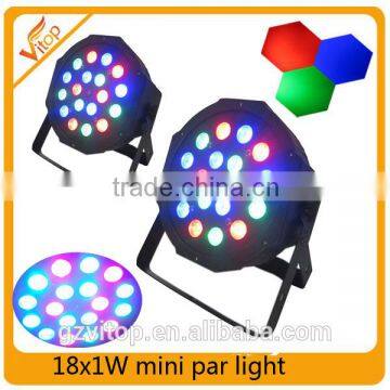 Hot Mini flat lamp light 18x1w mini led flat par can light                        
                                                                                Supplier's Choice