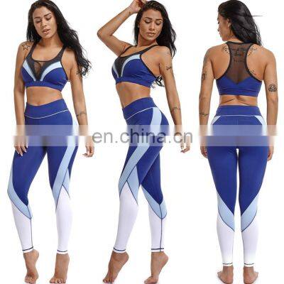 Athletic Wear Yoga Pants Clothes Girl Activewear Gym Bra and Fitness Wear Athletic Wear Leggings Clothing Print Set