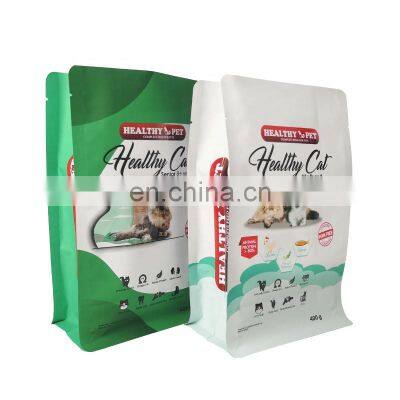 400g Cat Food Zipper Stand up Pouches Custom Printed Flat Bottom Pet Dog Food Packaging Bag photo-4