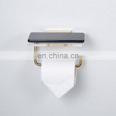 Experienced Manufacturer Certificated Toilet Paper Towel Holder Wall Mount With Phone Shelf Rack photo-5