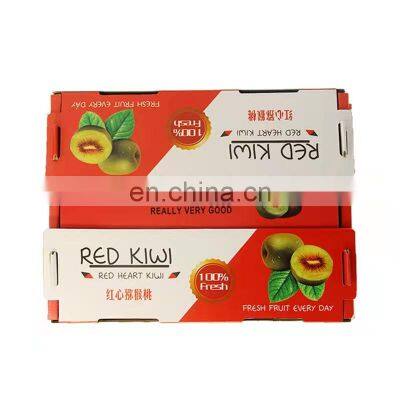 wholesale custom print logo paper corrugated cardboard packaging carton fruit kiwi fruit boxes