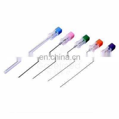 China price high quality medical 17g 18g 22g 25g 26g long anesthesia disposable spinal needle with introducer