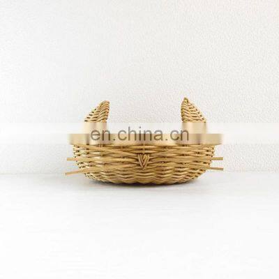 best selling product Rattan Fruit Bowl, Cheap WHolesale Handcrafted Fruit Bread Nuts Candies Tray Vietnam Supplier