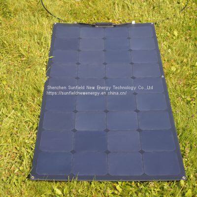 100W 120W 130W 19.8V Mono Solar Panel Flexible SunPower Cells Lightweight on Rooftop photo-4