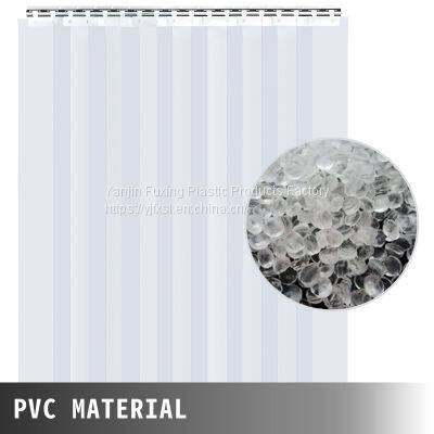 Fuxing Hot Sale 2mm Clear Color Cold Room Pvc Strip Door Curtain For Freezer 3mm Curtain Strip photo-3