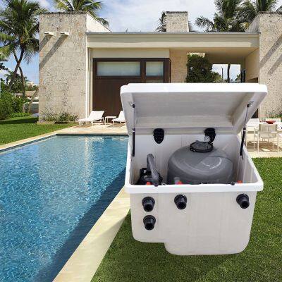 Underground Water Filter System for Inground Swimming Pools Chlorine Feeder Pump Pool Tools & Accessories